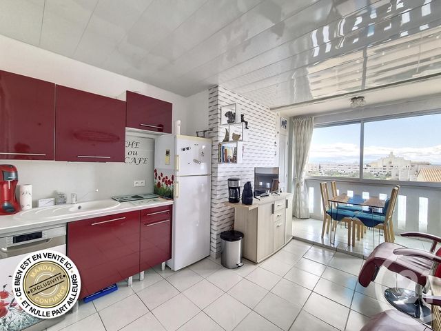 Appartement T2 à vendre - 2 pièces - 27.92 m2 - LEUCATE - 11 - LANGUEDOC-ROUSSILLON - Century 21 Côte Catalane Immobilier